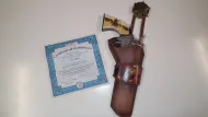 John Wayne Bradford Exchange Commemorative Revolver Wall Plaque